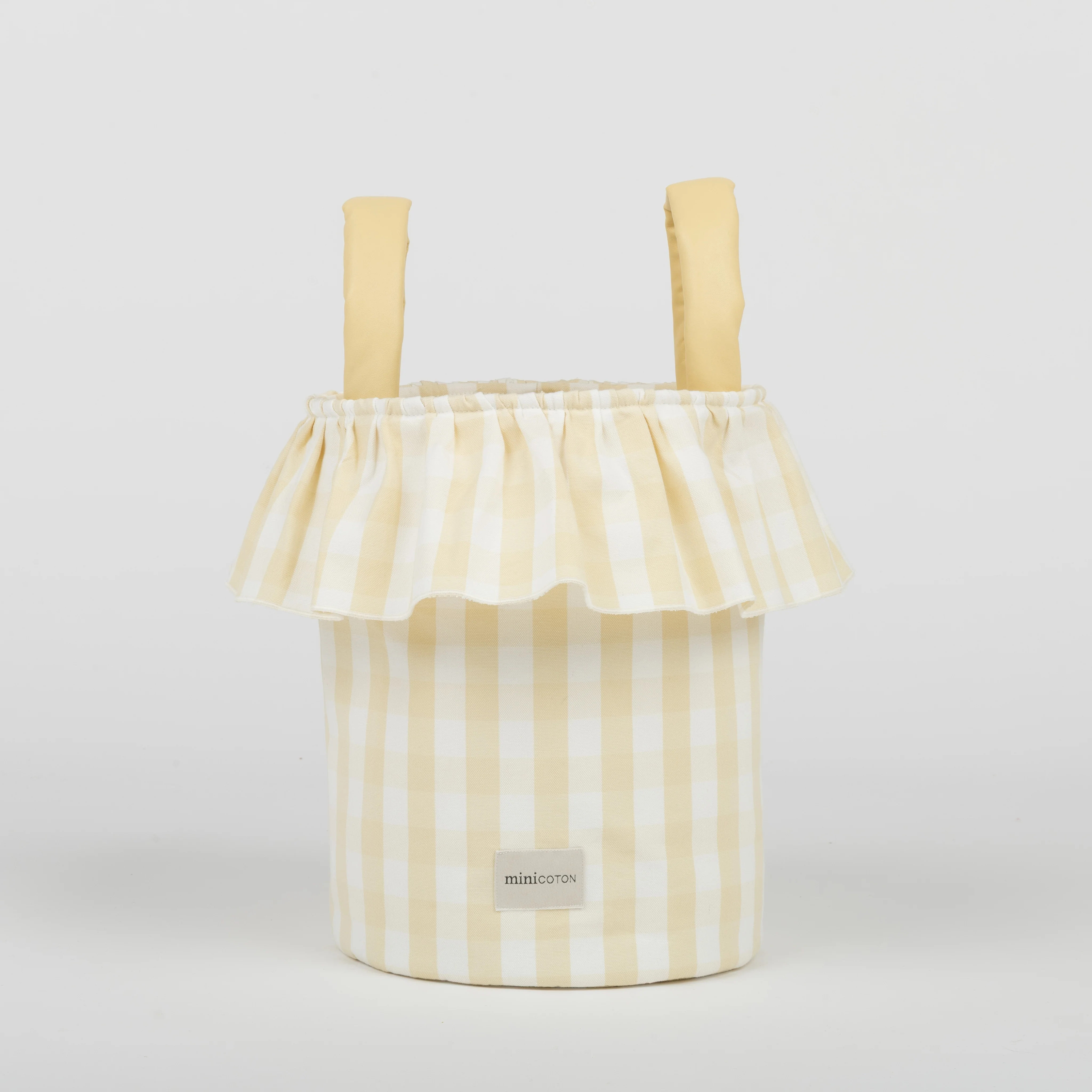 Basket Vichy - Butter + White - Image 4