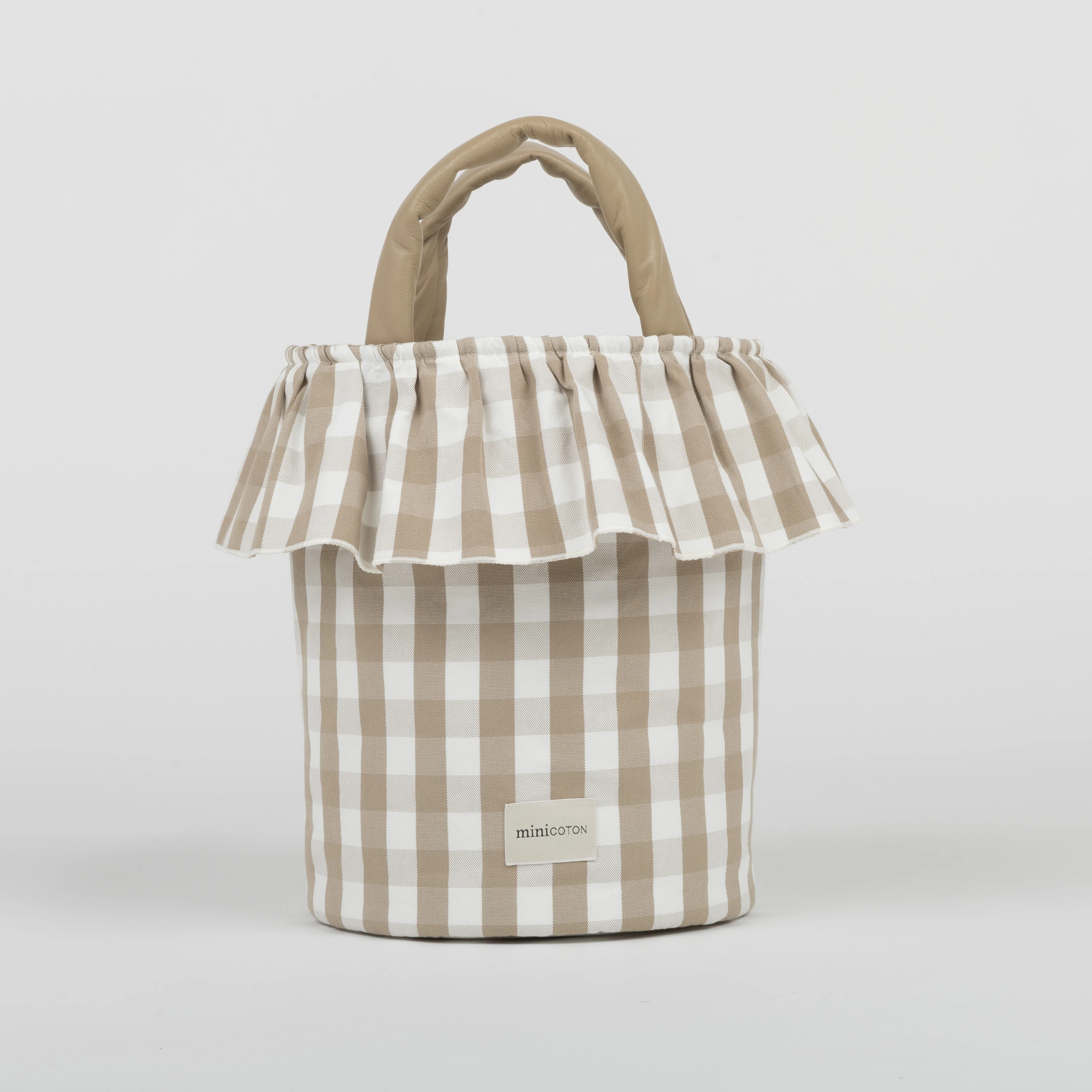 Basket Vichy - Oak + White - Image 5