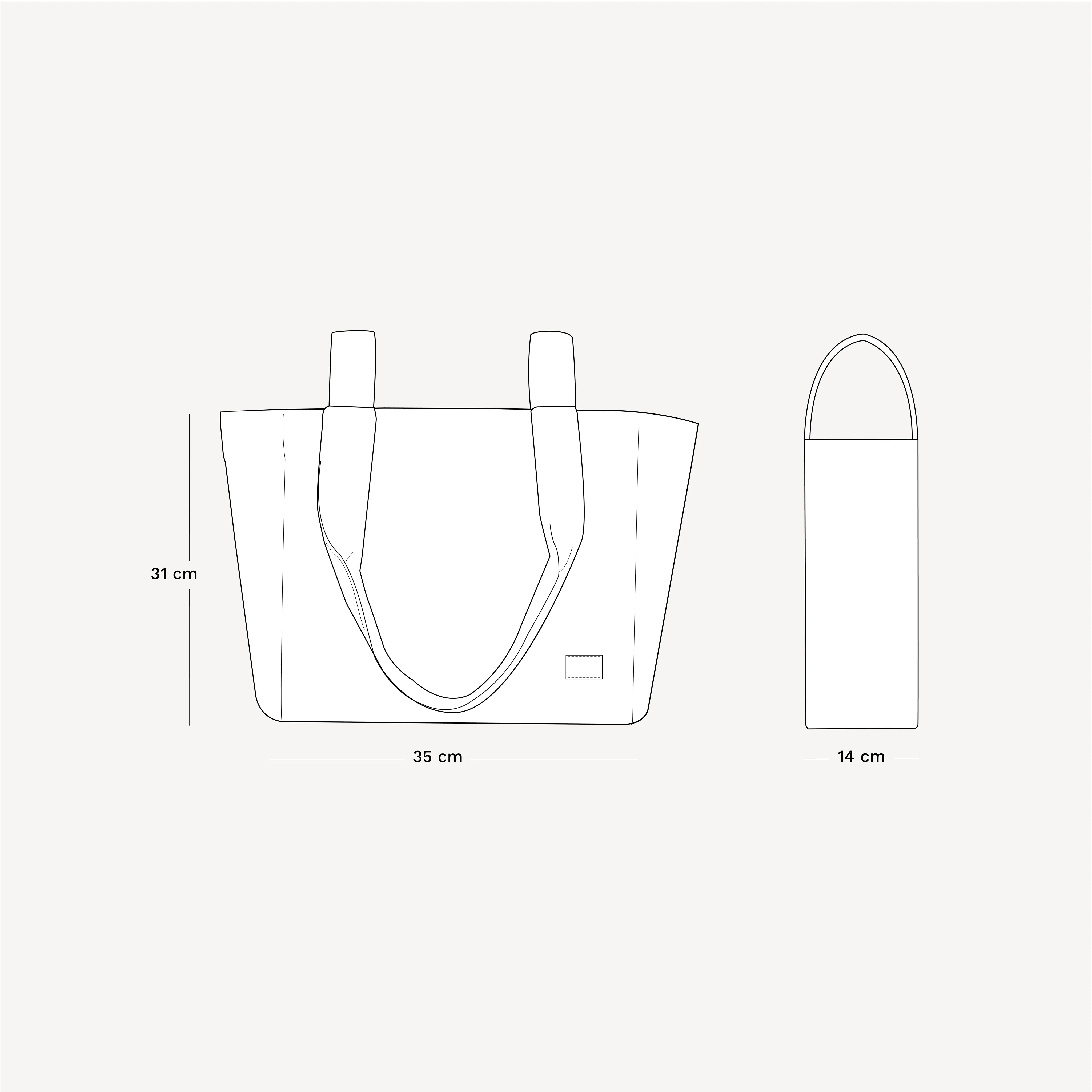 Bolsa Handle Oak + White - Image 5